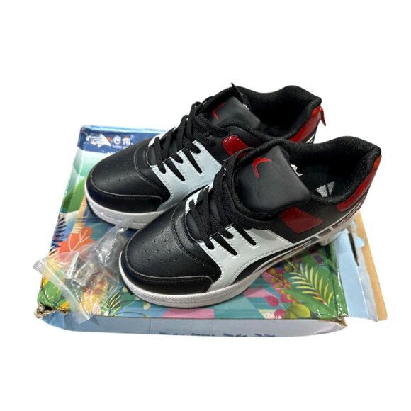 Lang Jiao Deformation Shoes Roller Blades Skate Shoes Black/Red/White (U.S. 7.5) - Picture 3 of 11